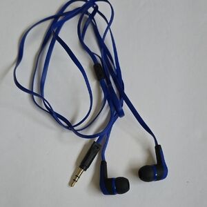 Blue Wired Earbuds